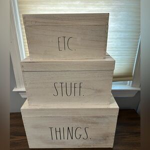 Rae Dunn Things, Stuff, Etc. Storage Bins